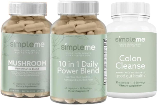 Immune-Boosting Sea Moss Capsules Bundle with 10-in-1 Power Blend and Colon Cleanse for Improved Health