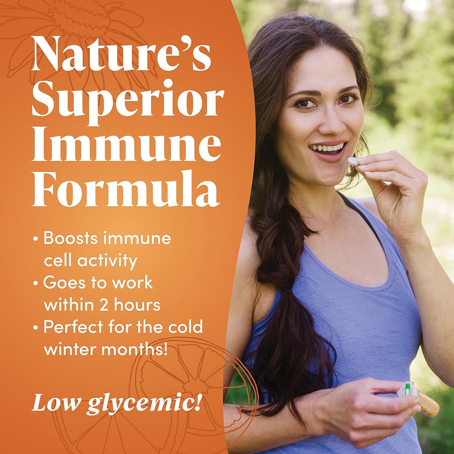 Immune Fast Zesty Orange Chews | Supports Immune System & Cell Health with EpiCor, Echinacea, 30 Tablets