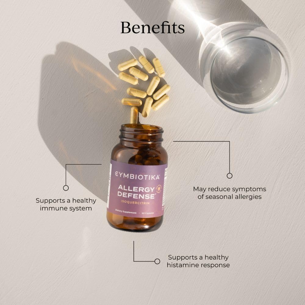 Immune Support Allergy Supplement with Quercetin, Bromelain, Holy Basil, and Bioflavonoids - Gluten Free, Non GMO (60 Capsules)