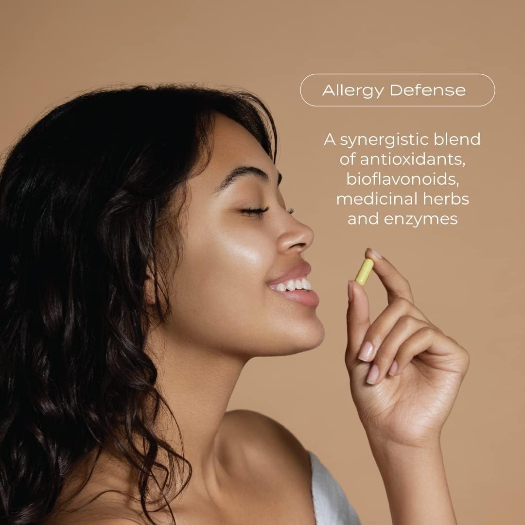 Immune Support Allergy Supplement with Quercetin, Bromelain, Holy Basil, and Bioflavonoids - Gluten Free, Non GMO (60 Capsules)