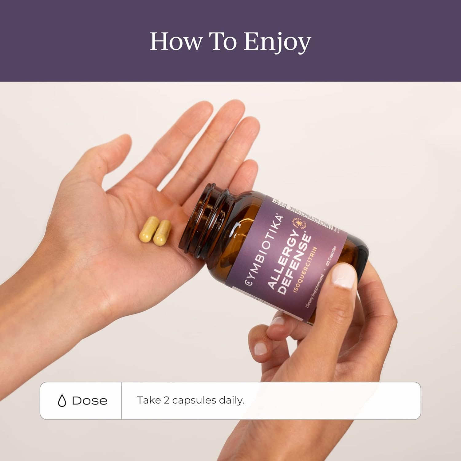 Immune Support Allergy Supplement with Quercetin, Bromelain, Holy Basil, and Bioflavonoids - Gluten Free, Non GMO (60 Capsules)