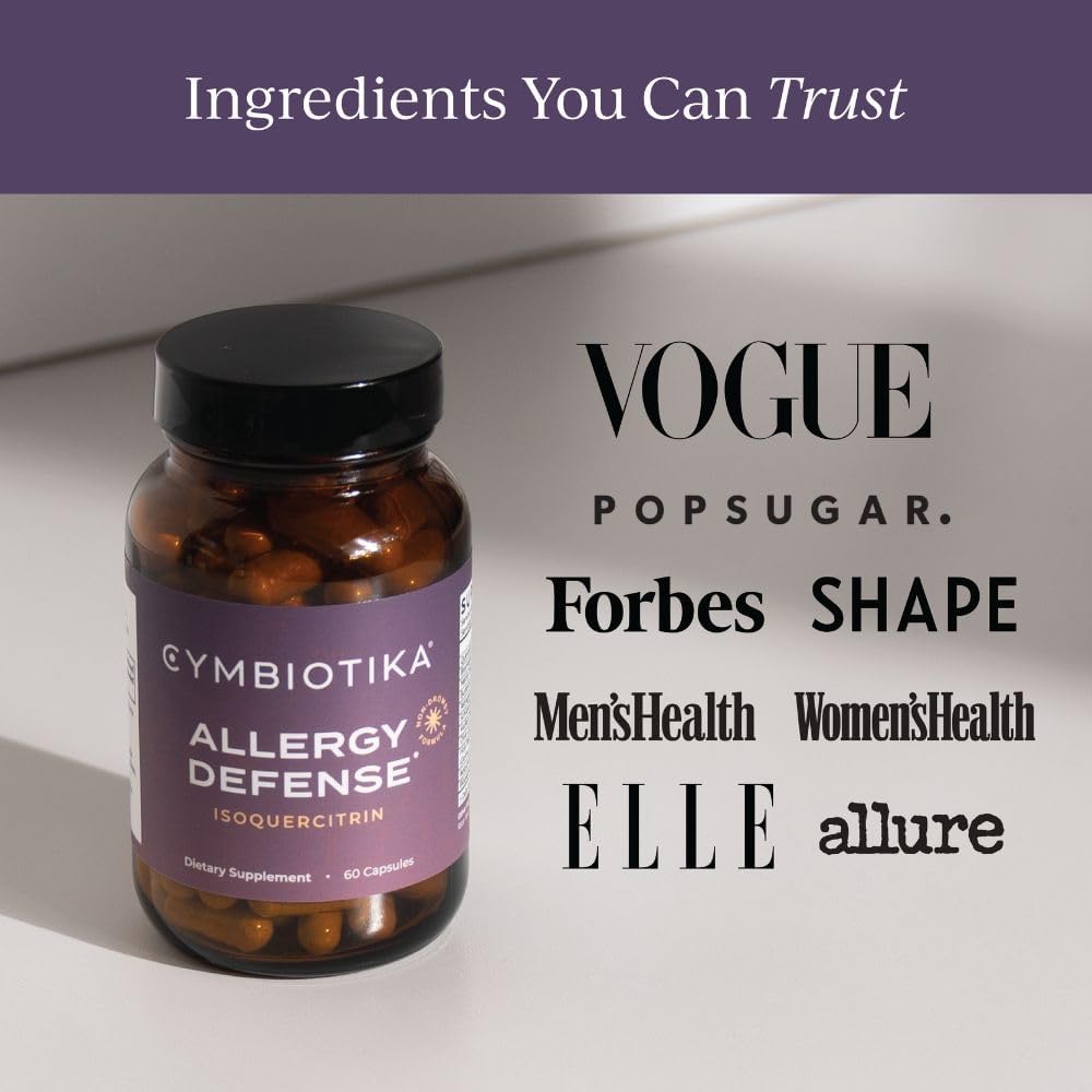 Immune Support Allergy Supplement with Quercetin, Bromelain, Holy Basil, and Bioflavonoids - Gluten Free, Non GMO (60 Capsules)