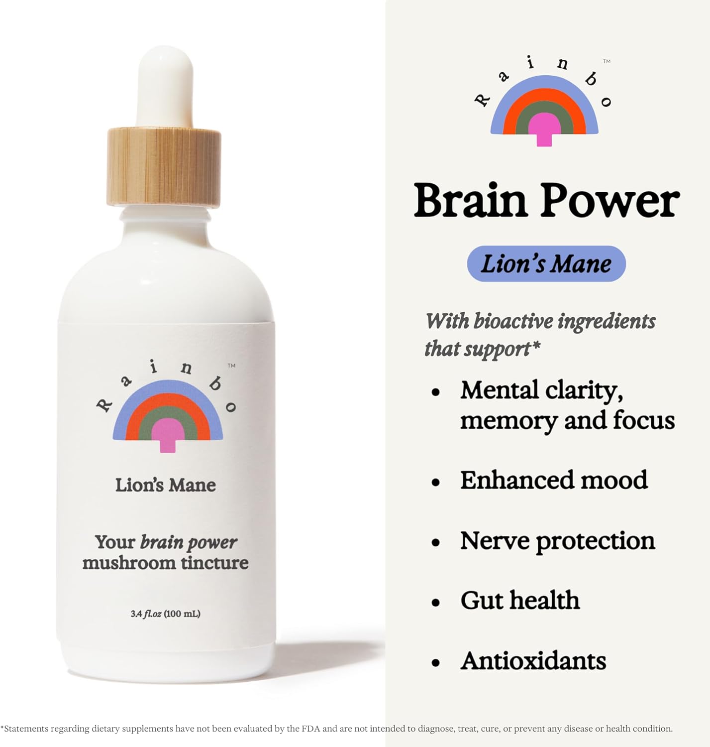 Immune Support Bundle: Lion's Mane & Chaga Mushroom Tinctures, Vegan Liquid Supplements for Daily Wellness