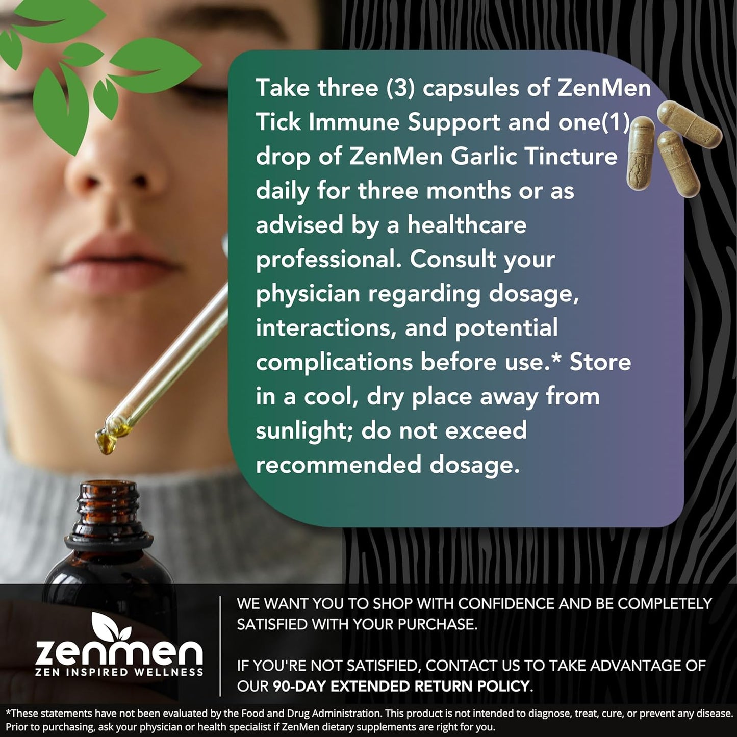 Immune Support Bundle: Tick Immune Support and Garlic Tincture for Zenmen