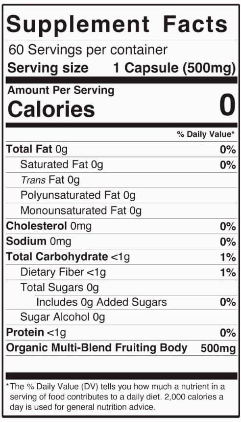 Immune Support & Digestive Health: 60 Turkey Tail Mushroom Capsules by MAGICDOZE