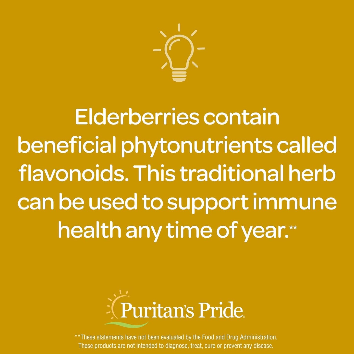 Immune Support Elderberry Gummy with Vitamin C, D & Zinc - 70 ct