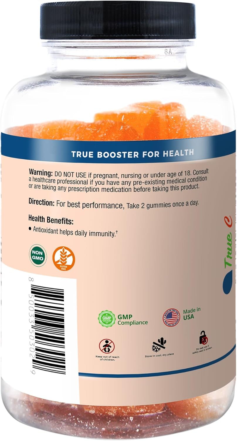 Immune Support Gummies with Vitamin C, Zinc, and Probiotics - Non-GMO and Gluten-Free - 60 Count