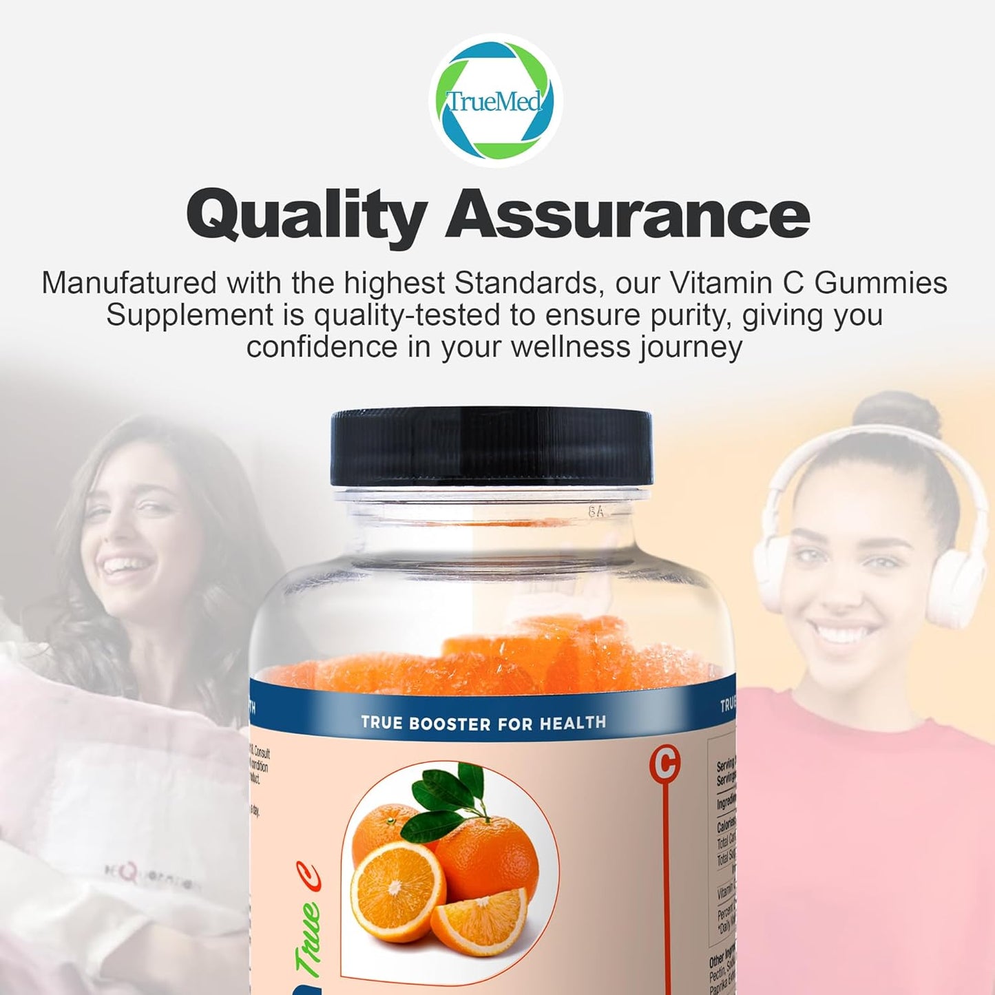 Immune Support Gummies with Vitamin C, Zinc, and Probiotics - Non-GMO and Gluten-Free - 60 Count