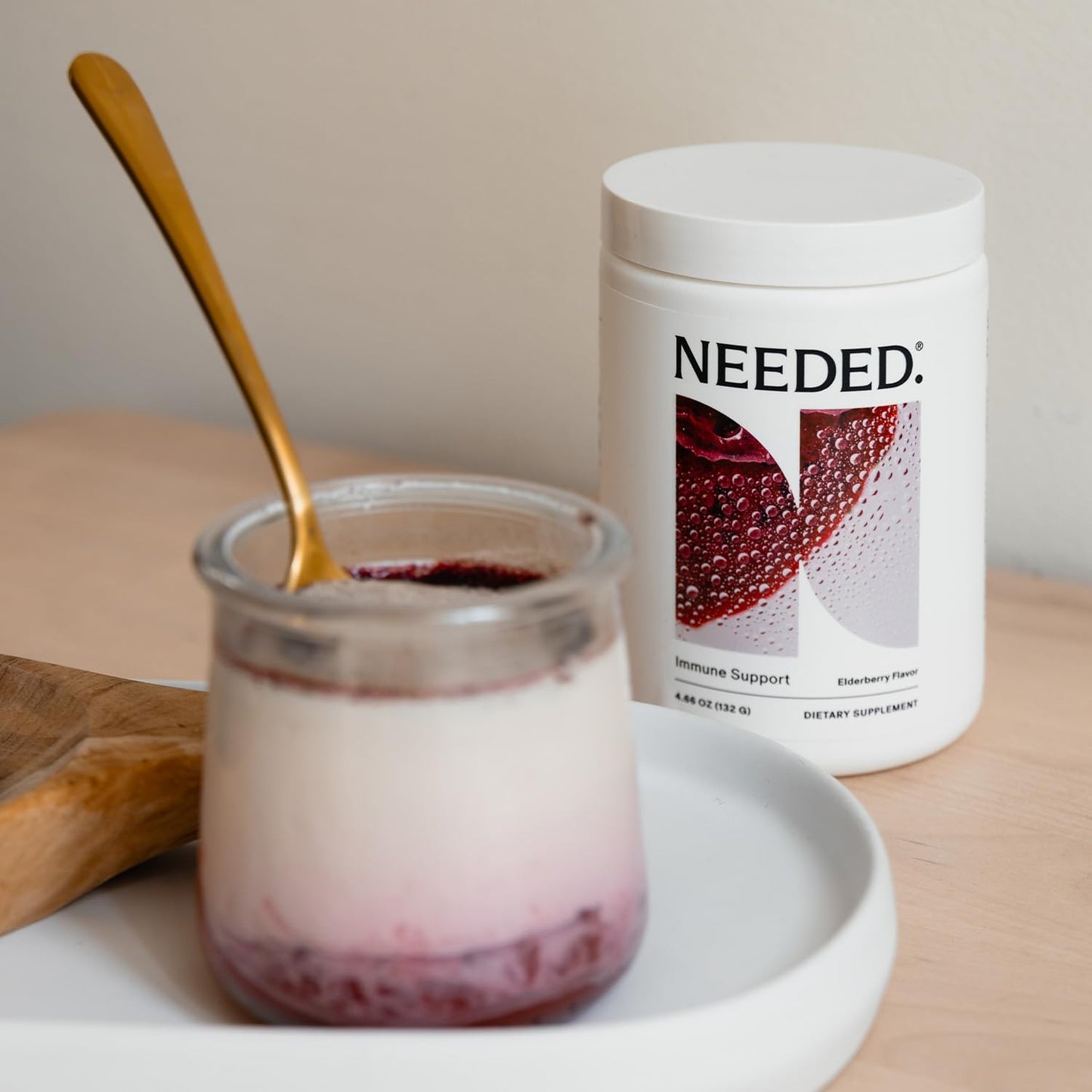 Immune Support Powder for Whole Family - Pregnancy Safe Supplement with Zinc & Elderberry - Easy-to-Take Formula