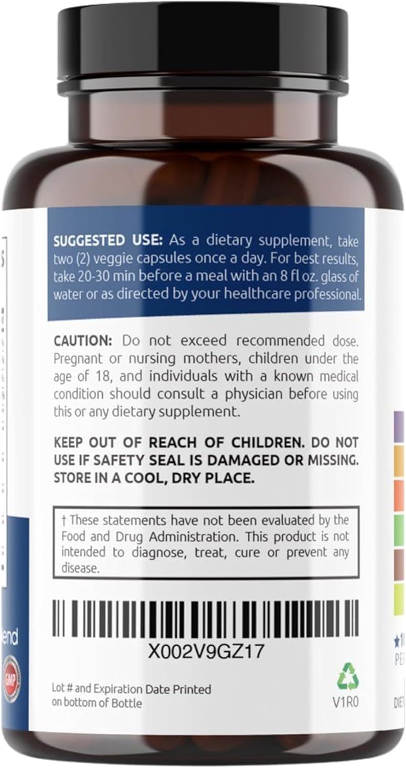 Immune Support Supplement Booster with Elderberry, Zinc, Echinacea, Turmeric, Lactobacillus Acidophilus - 10 in 1 Formula for Adults (2 Pack)