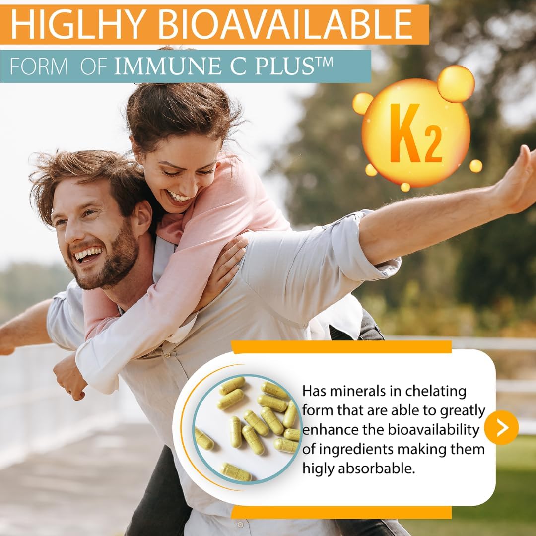 Immune Support Supplement with Quercetin, Vitamin C, Zinc, and Vitamin D3 - 60 Count