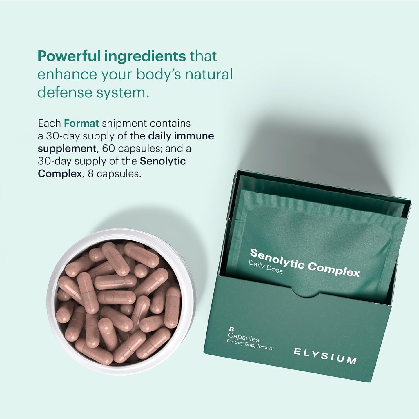 Immune Support Supplement with Vitamin C - Complete Immunity Defense for Adults - 60ct