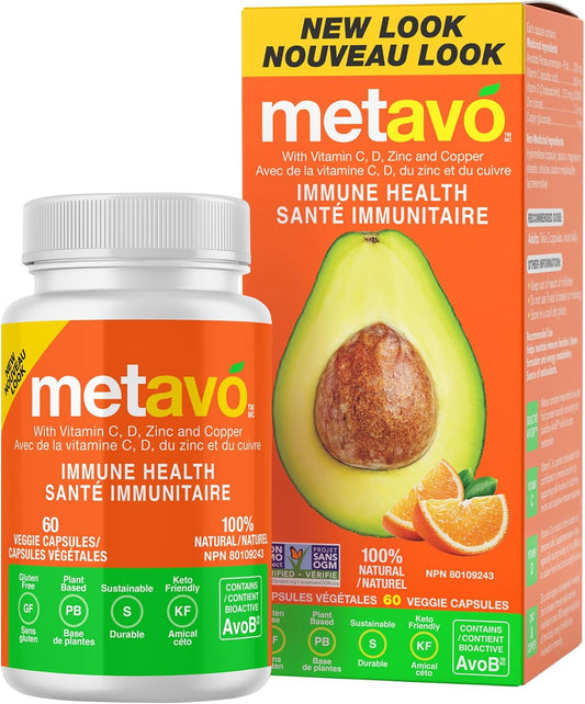 Immune Support Supplement with Zinc, Vitamin C, D & Copper - Vegan Capsules for Women & Men, Metavo Immune Booster, 30-Day Supply - BoostGo Australia