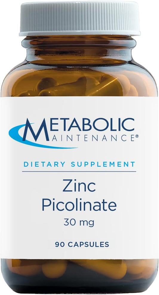 Immune Support Supplement: Zinc Picolinate with Vitamin C - 30mg Zinc per Serving - Gluten Free (90 Capsules) - BoostGo Australia