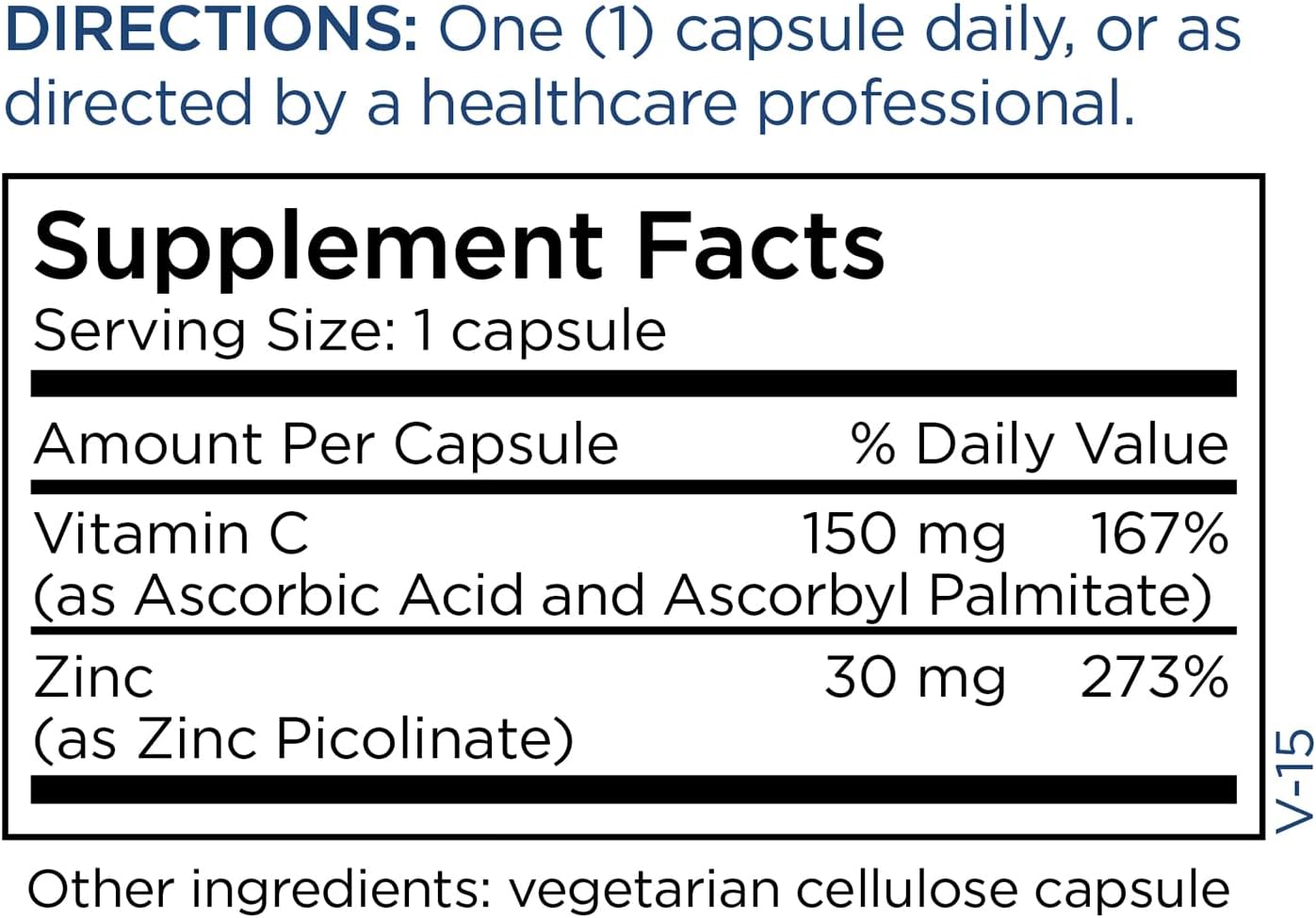 Immune Support Supplement: Zinc Picolinate with Vitamin C - 30mg Zinc per Serving - Gluten Free (90 Capsules) - BoostGo Australia