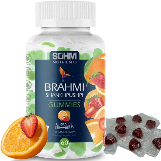 Immune System Support: Brahmi and Shankhpushpi Gummies, 60 Count, Vegetarian & Gluten-Free