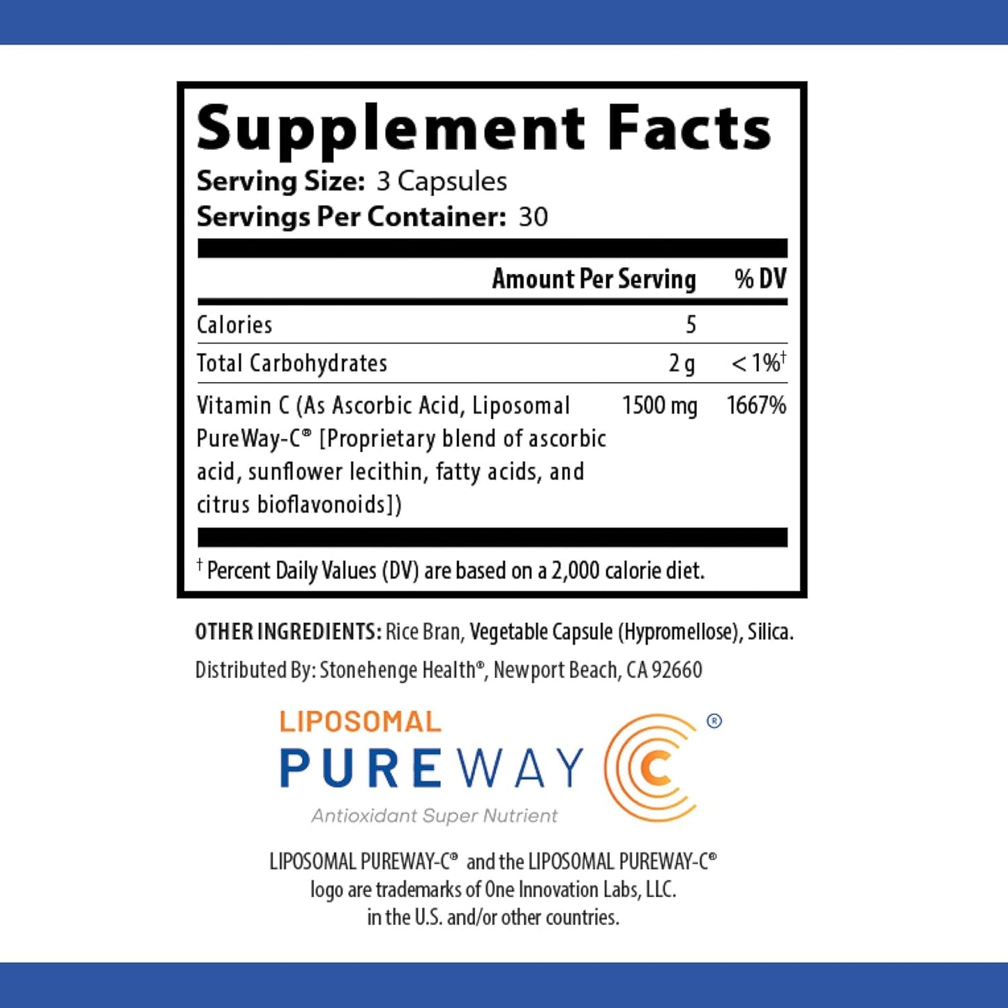 Immune System Support Bundle: Stonehenge Health Liposomal Vitamin C + Dynamic Immunity Supplements for Collagen and Brain Health