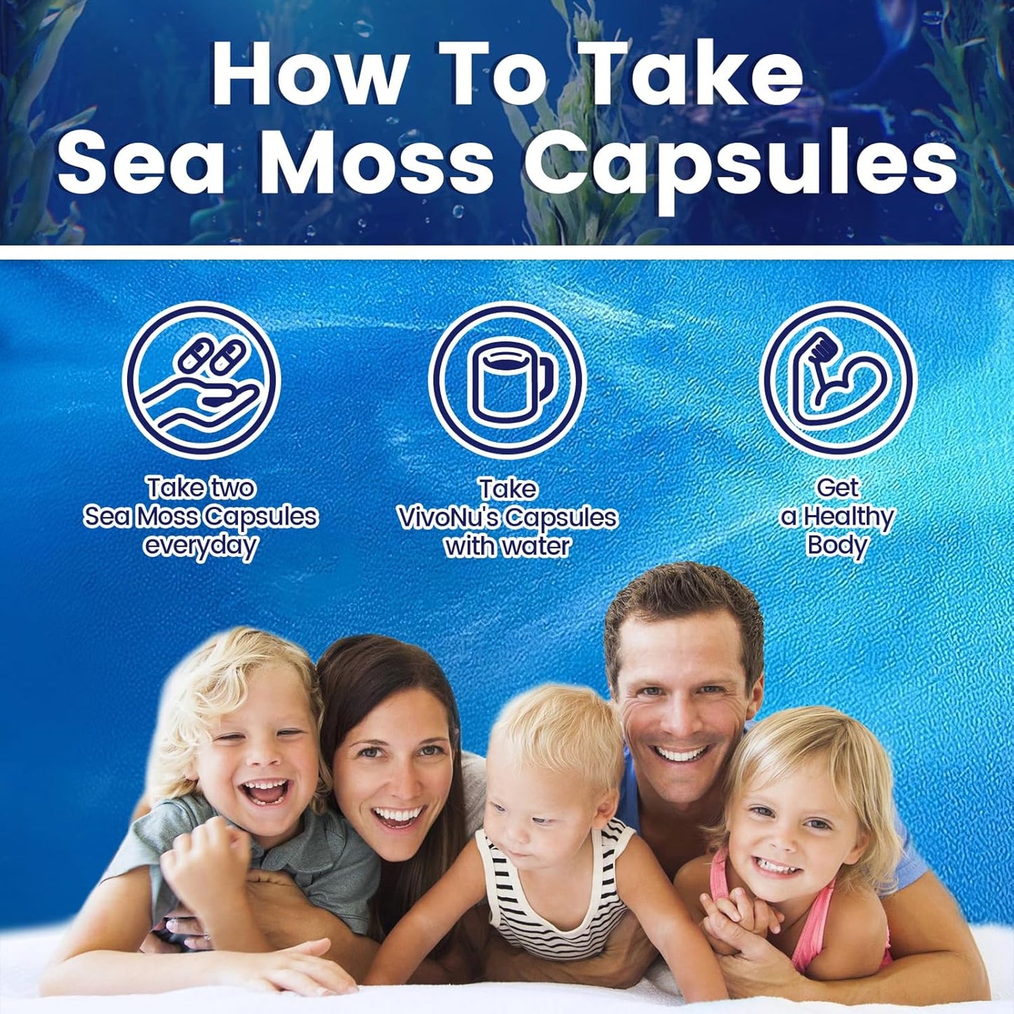 Immune System Support Capsules with Sea Moss, Black Seed Oil, Ashwagandha, and More