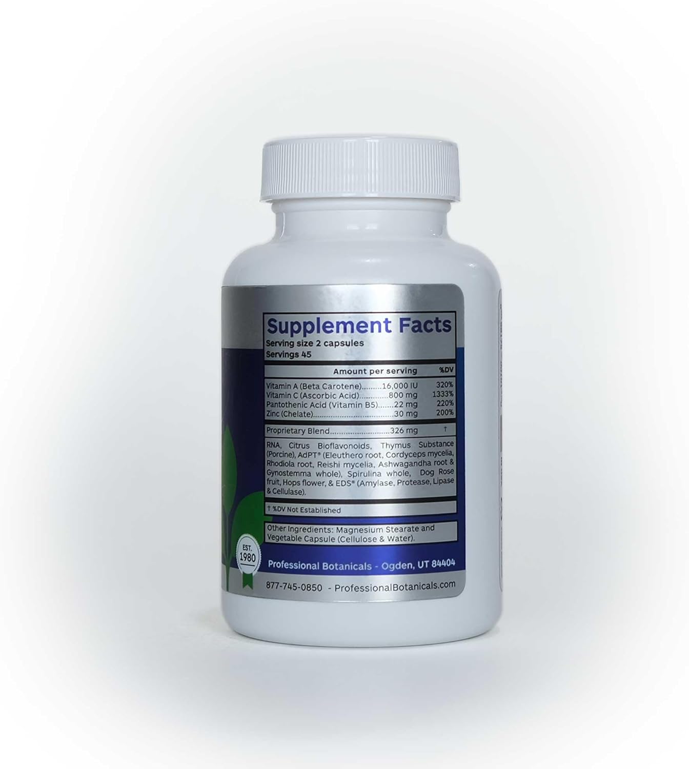 Immune System Support: Professional Botanicals Vegan Co-Resists - Herbal Blend with Nutrients - 90 Vegetarian Capsules