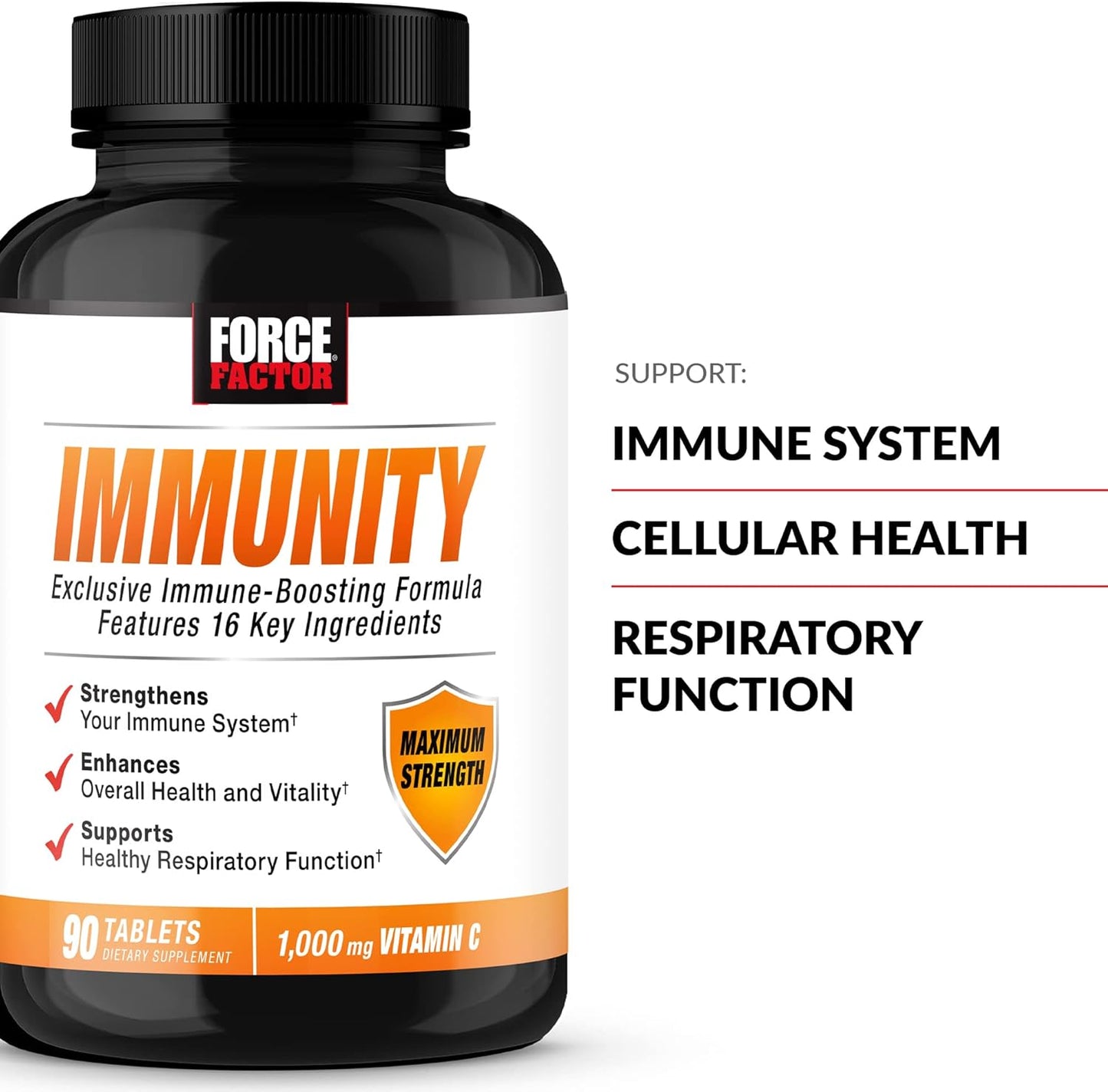 Immunity Boosting Supplement with Elderberry, Vitamin C, D, Zinc, Probiotics, Antioxidants, Echinacea - 90 Count x 2 Pack for Immune Health Defense
