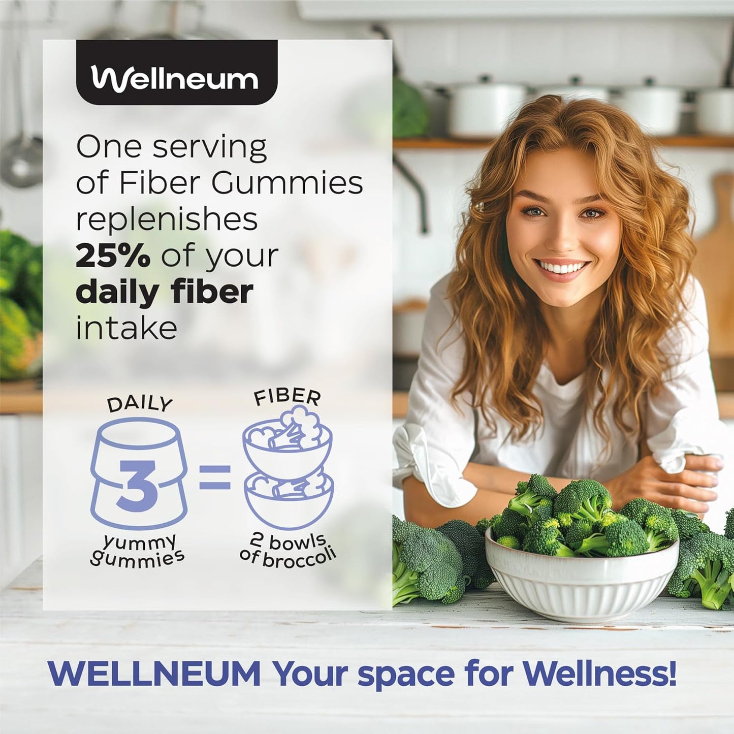 Immunity & Gut Health Bundle: Mushroom Coffee + High Fiber Gummies - 9 Mushroom Adaptogens, 7g Fiber, Probiotics - Men & Women, Instant Coffee & Fiber Chews
