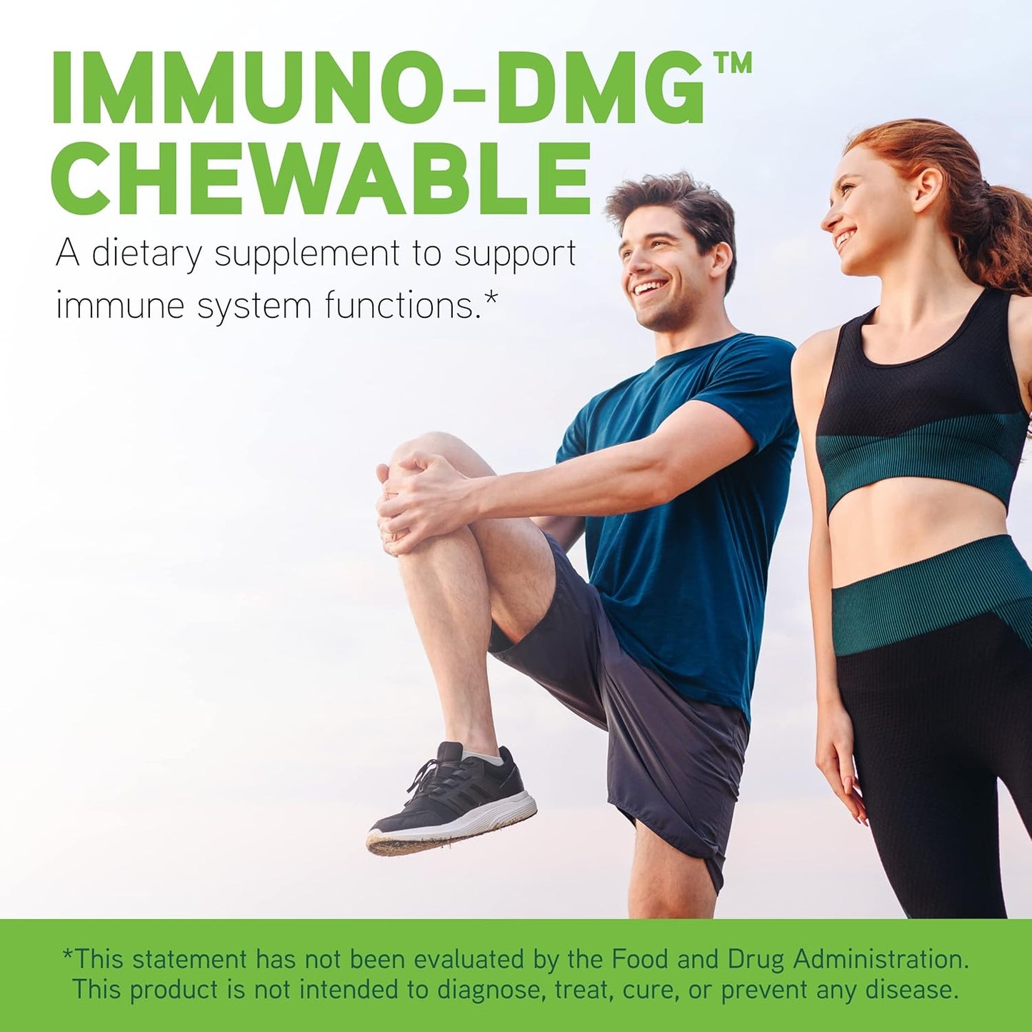 Immuno-DMG Chewable Tablets with Elderberry, Vitamin D3, and More for Cell and Immune Health - 120 Count