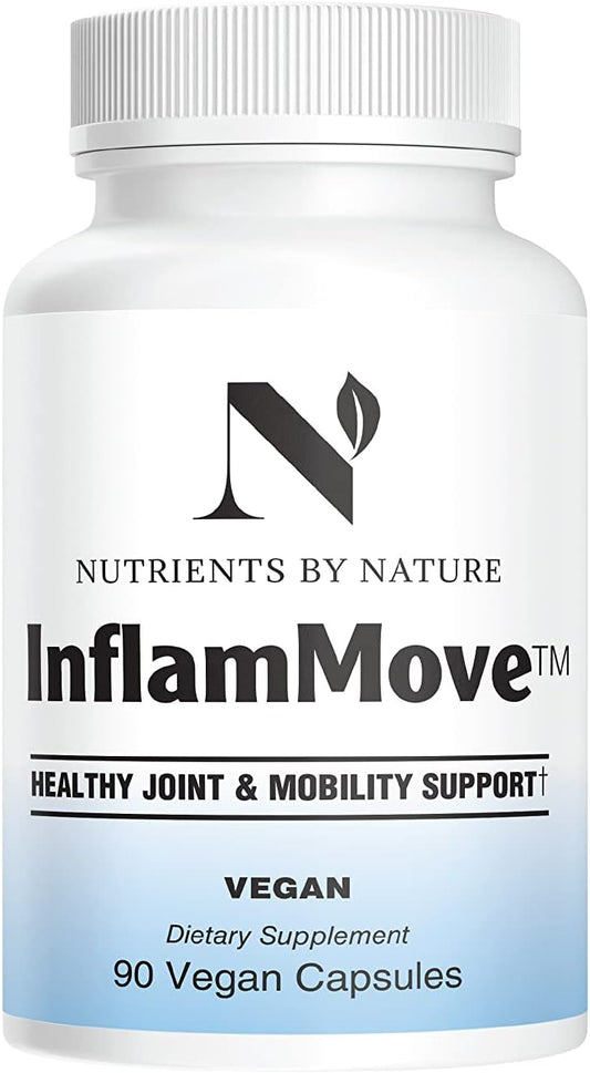 InflamMove Joint Support Capsules with White Willow, Boswellia, Turmeric & Ginger - 90 Vegetarian Capsules