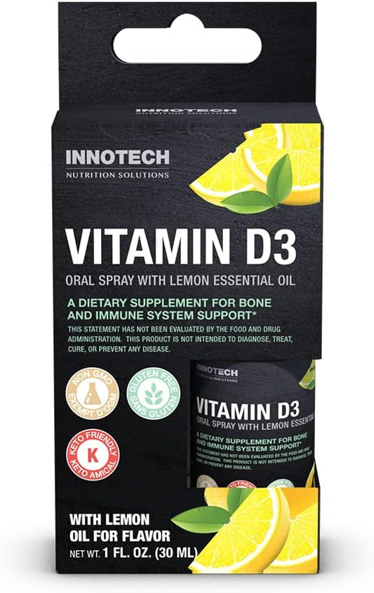 INNOTECH Nutrition Lemon Flavour Vitamin D3 Oral Spray - 30 ml