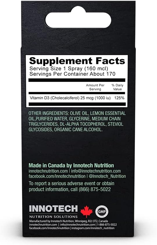 INNOTECH Nutrition Lemon Flavour Vitamin D3 Oral Spray - 30 ml