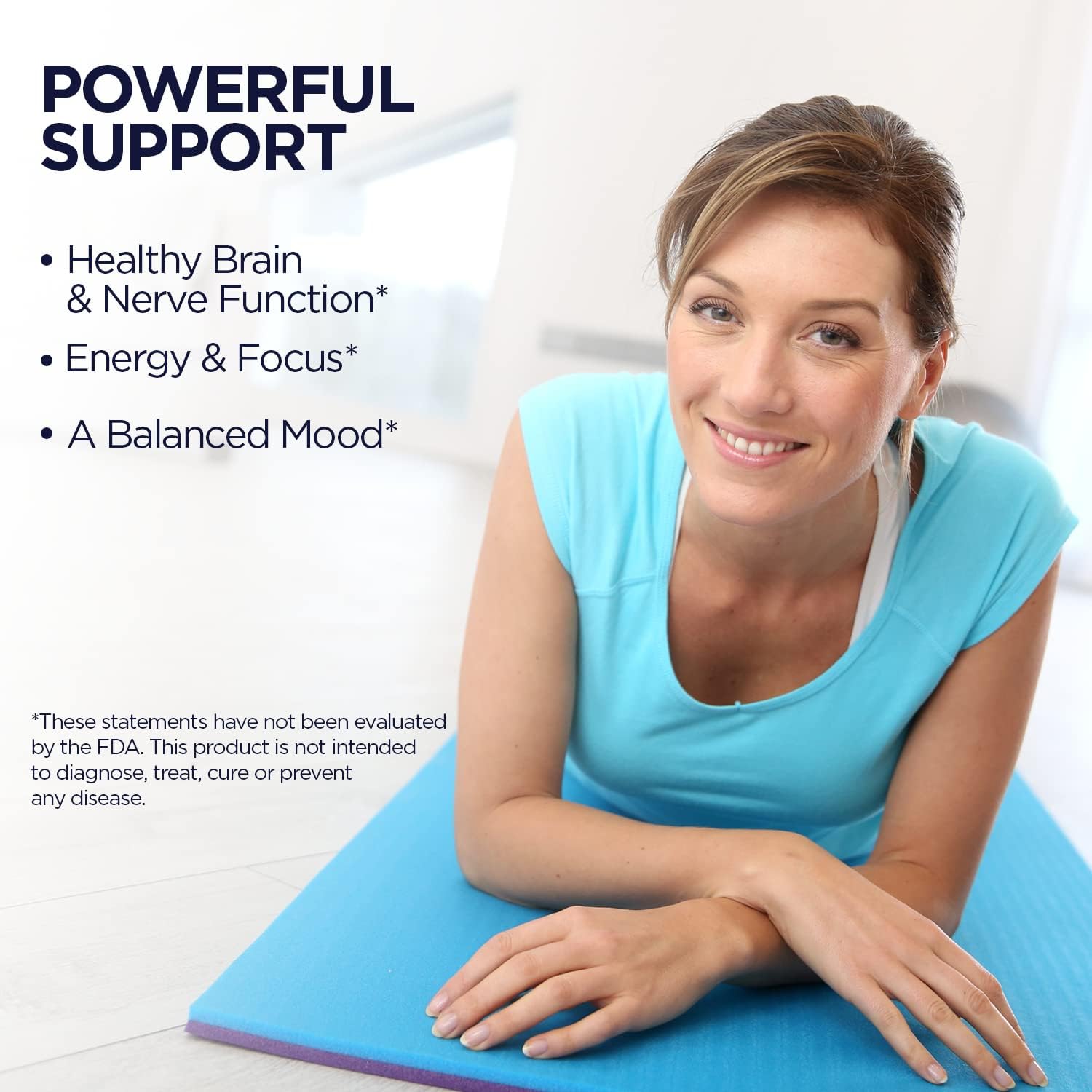 Inositol Powder 550mg for Brain, Nervous System, and Mood Support - Enhanced Absorption Formula, Easy to Mix - 8oz, 408 Servings