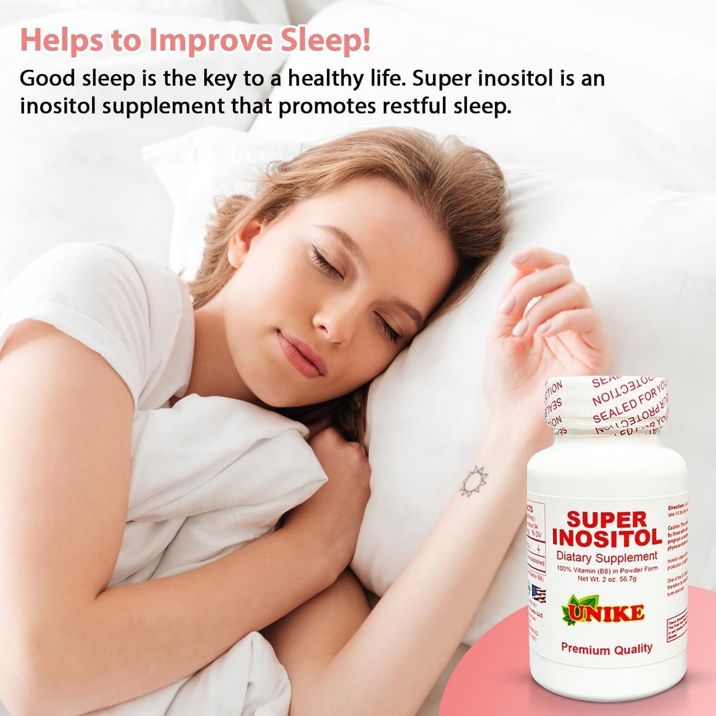 Inositol Powder Dietary Supplement for Hormonal Balance, Fertility, and Ovarian Support - Gluten-Free, Vegan, 8 Oz Pack