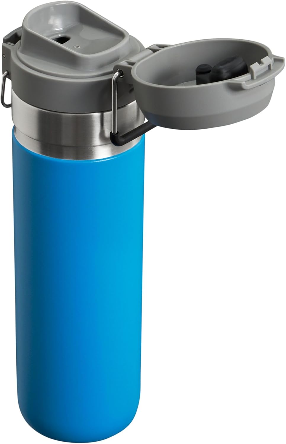 Insulated Stainless Steel Water Bottle with Push Button Lid - Leakproof & Packable for Travel & Sports - BPA-Free - 24-36 OZ