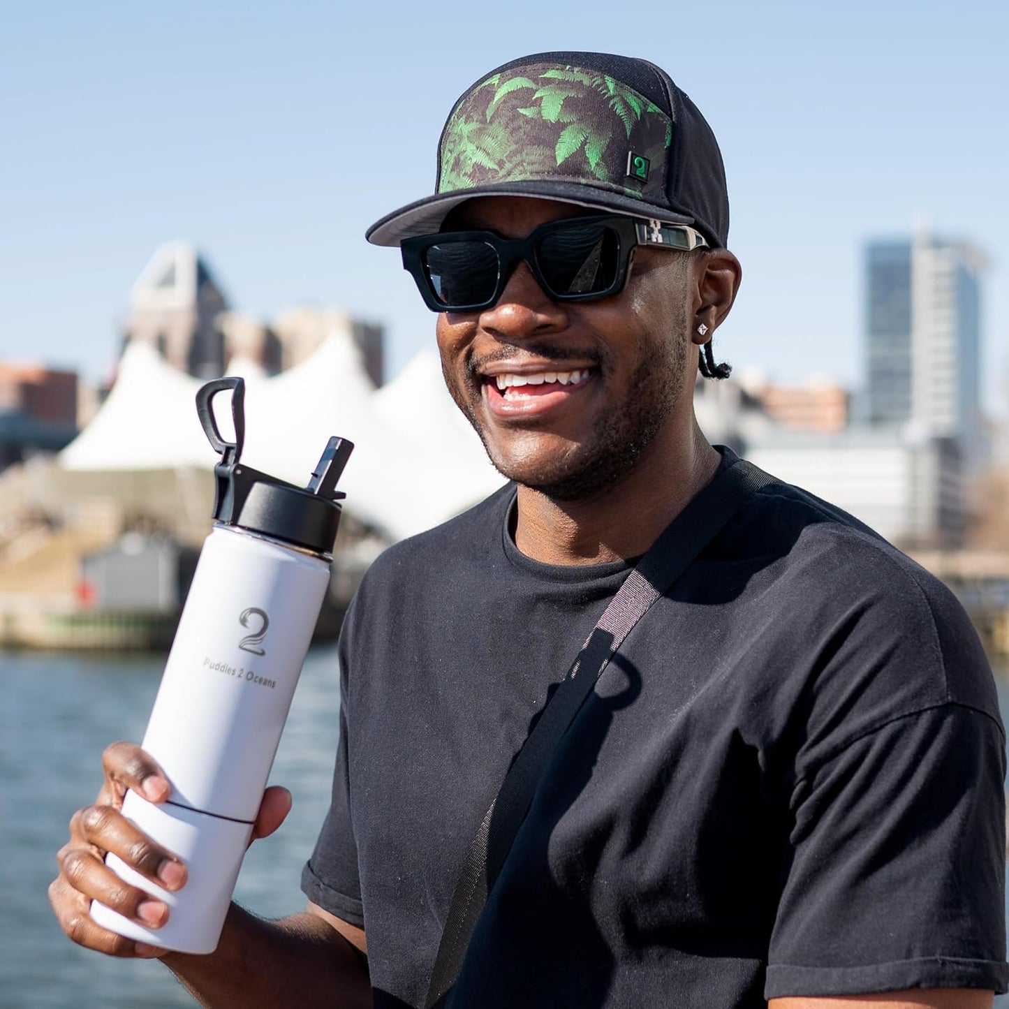 Insulated Stainless Steel Water Bottle with Storage - BPA Free, Leak Proof, Double Wall Tumbler for Gym, Hiking, School - 3 Lid Options, Travel Friendly for Kids & Adults