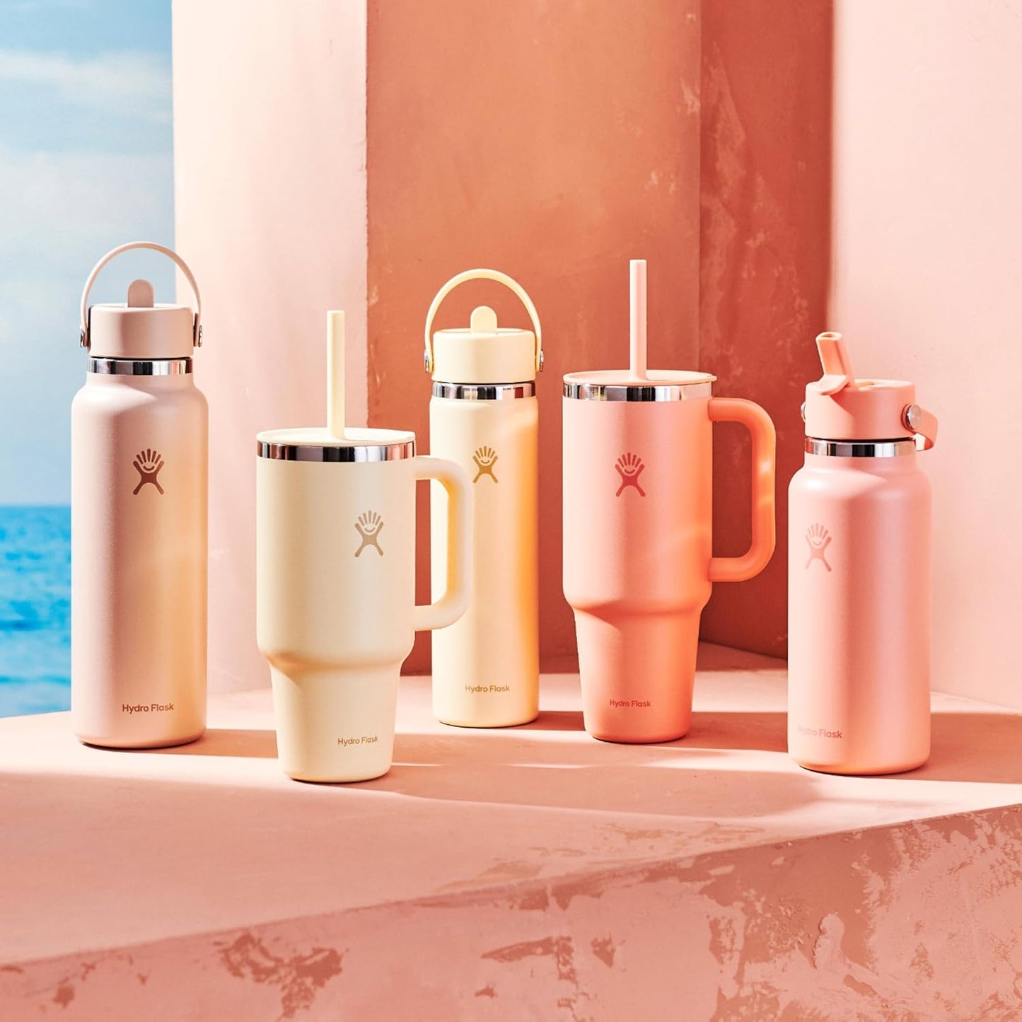 Insulated Stainless Steel Water Bottle with Straw Lid for Cold Drinks - Wide Mouth Hydro Flask for Sports, Travel, and School