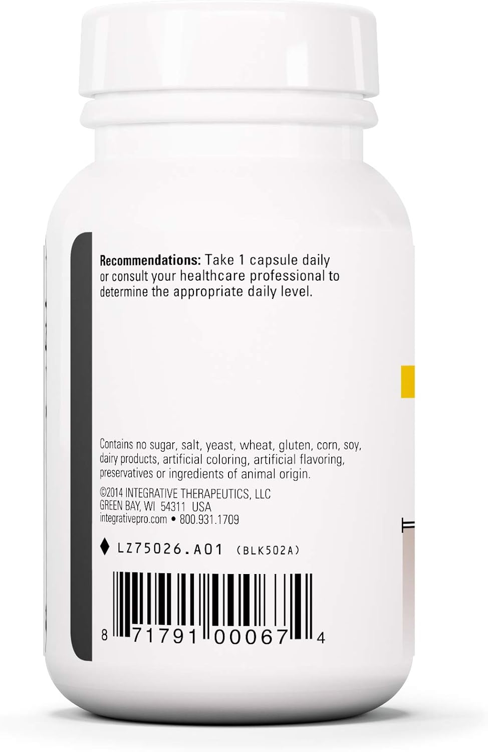 Integrative Therapeutics DHEA-25 Capsules - Gluten Free, Dairy Free, Vegan - 60 Count for Men and Women