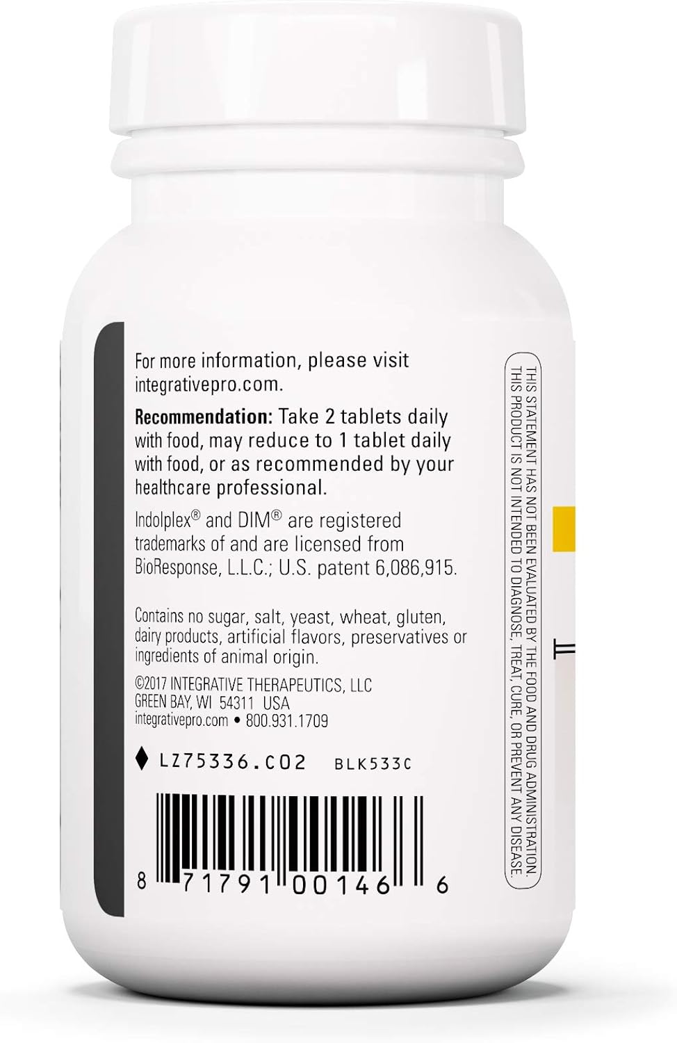 Integrative Therapeutics Flush-Free Niacin Capsules - Inositol Hexaniacinate Supplement for Heart Health - 60 Count