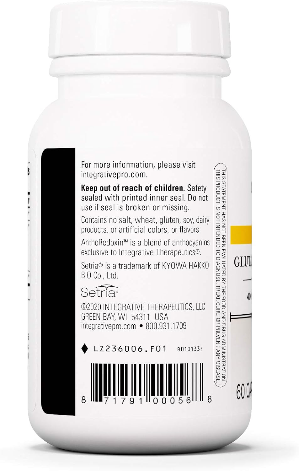 Integrative Therapeutics Recancostat 400 Capsules - Immune Support Supplement