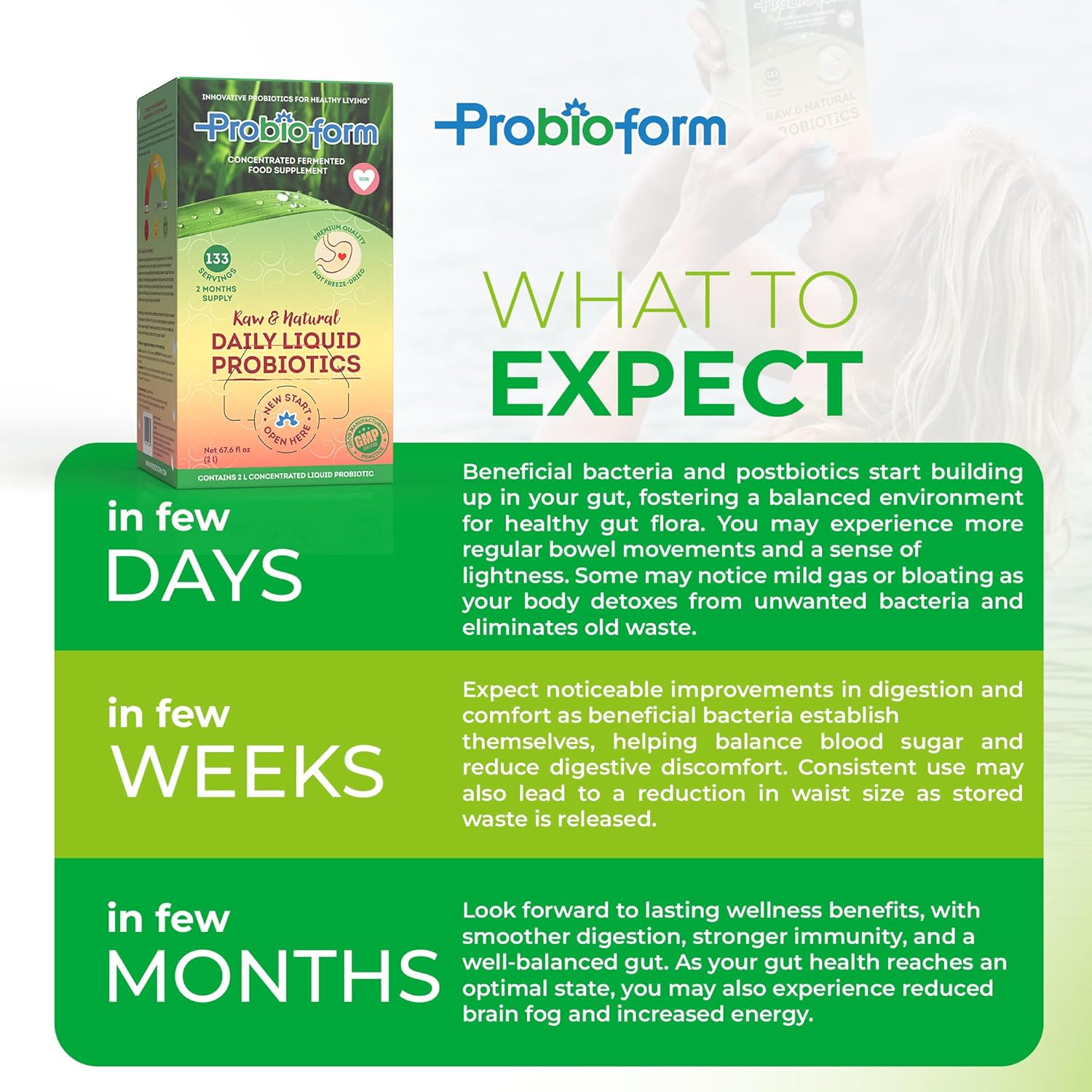 Intestinal Cleansing Probiotic Supplement with Healthy Bacterial Strains, Enzymes, and Vitamins