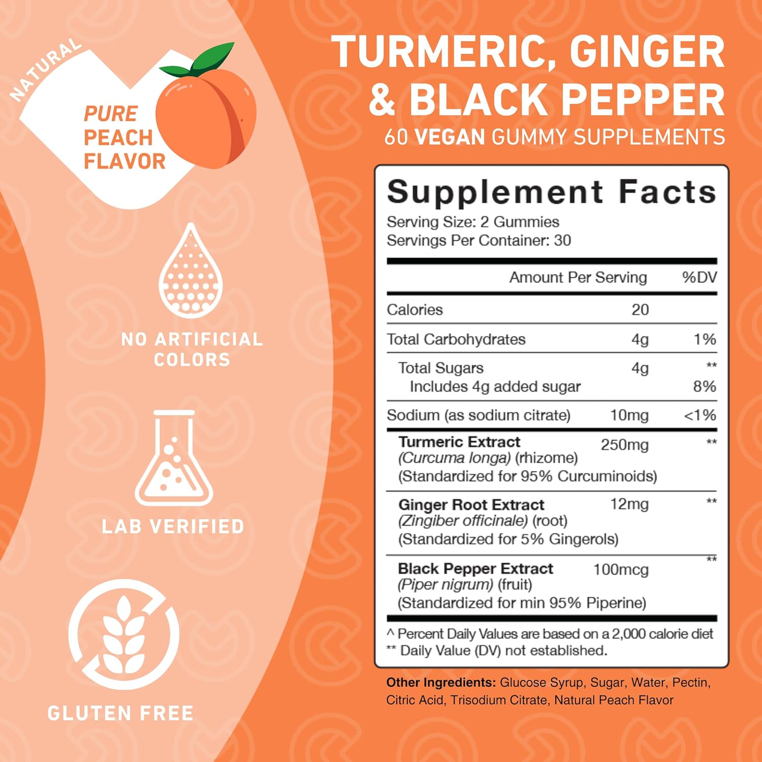 Inulin FOS Fiber Gummies with Turmeric Ginger - Value Pack for Digestive Health and Immunity Support