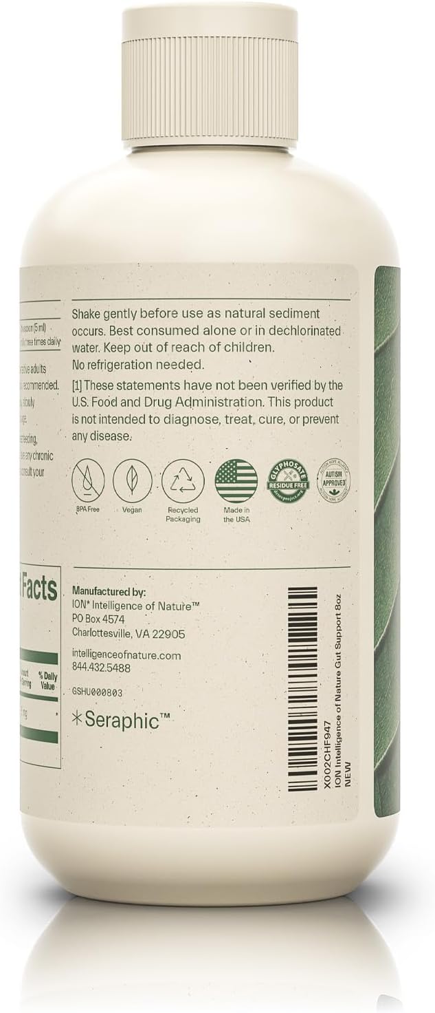 ION* Intelligence of Nature Gut Support Liquid | Supports Digestive Health, Boosts Immune System, Eases Gluten Sensitivity, Improves Mental Focus | 2-Week Supply (8 oz.) - BoostGo Australia