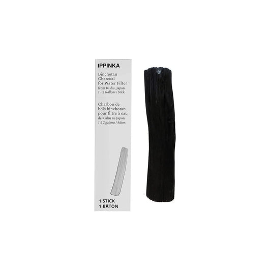 IPPINKA Large Binchotan Charcoal Stick from Kishu, Japan - Water Purifying Stick Filters 1-2 Gallons for Great-Tasting Water