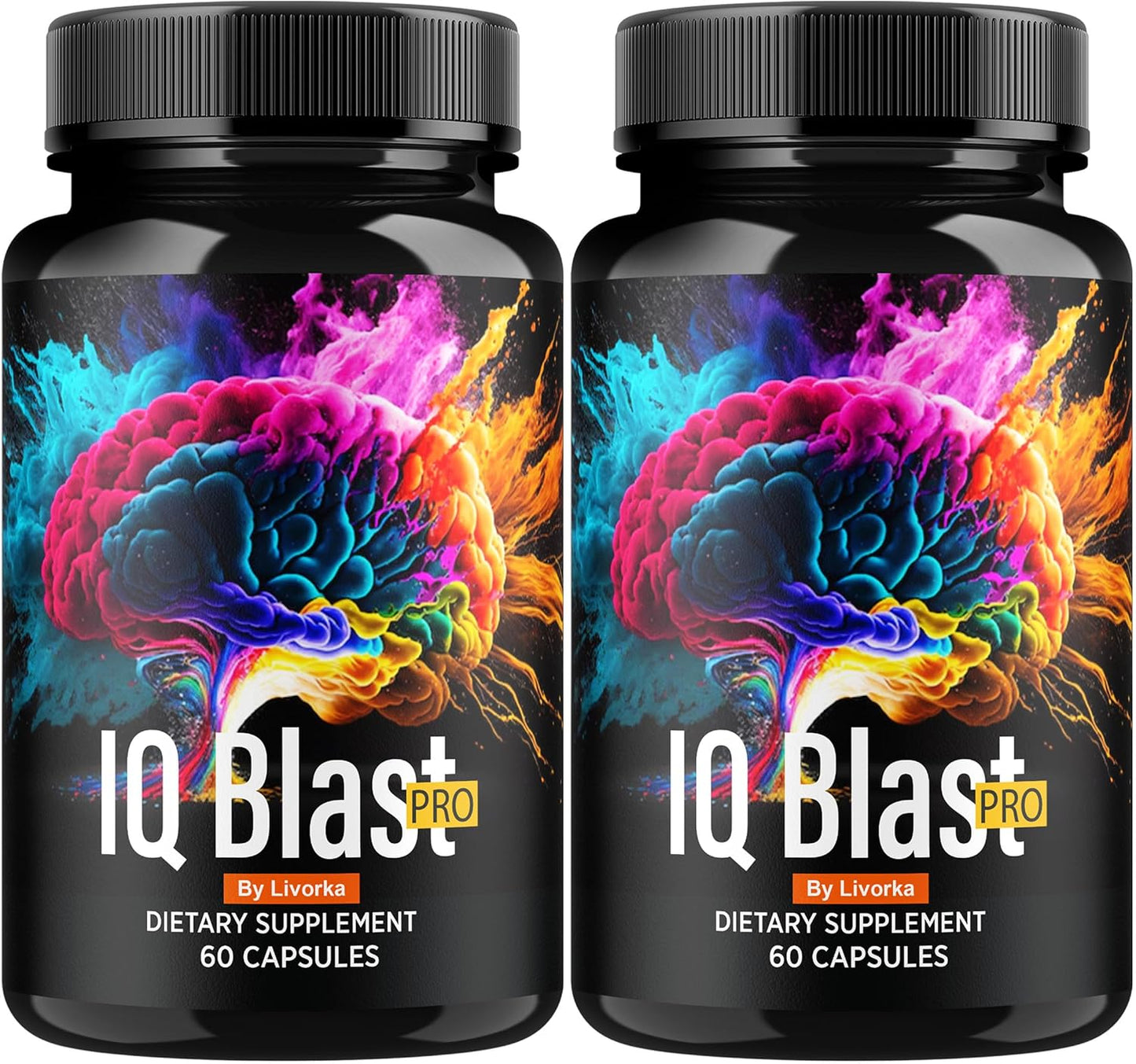 IQ Blast Pro Supplement (2 Pack) - Advanced Formula Capsules for 2 Months Support