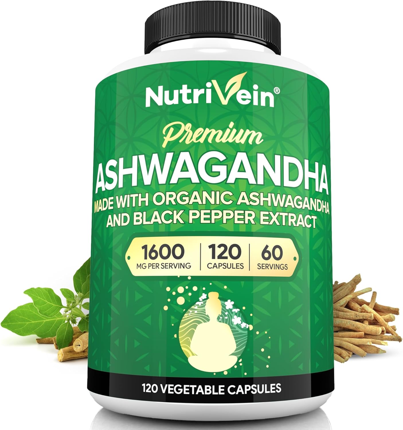 Irish Sea Moss, Ashwagandha, and Liposomal Glutathione Supplement Bundle for Immunity, Mood, Digestion & Detox - Nutrivein Premium Capsules