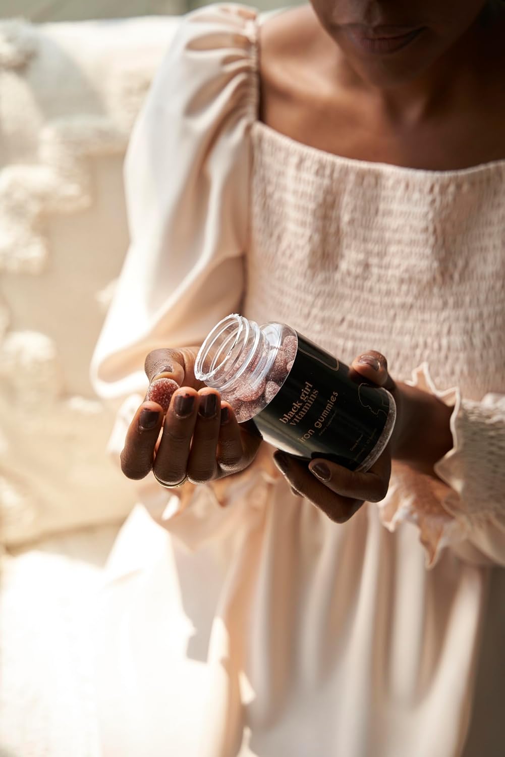 Iron Gummies for Iron Deficiency and Anemia - Black Girl Vitamins, Grape Flavored, 60 Count, 30 Day Supply, Made in USA