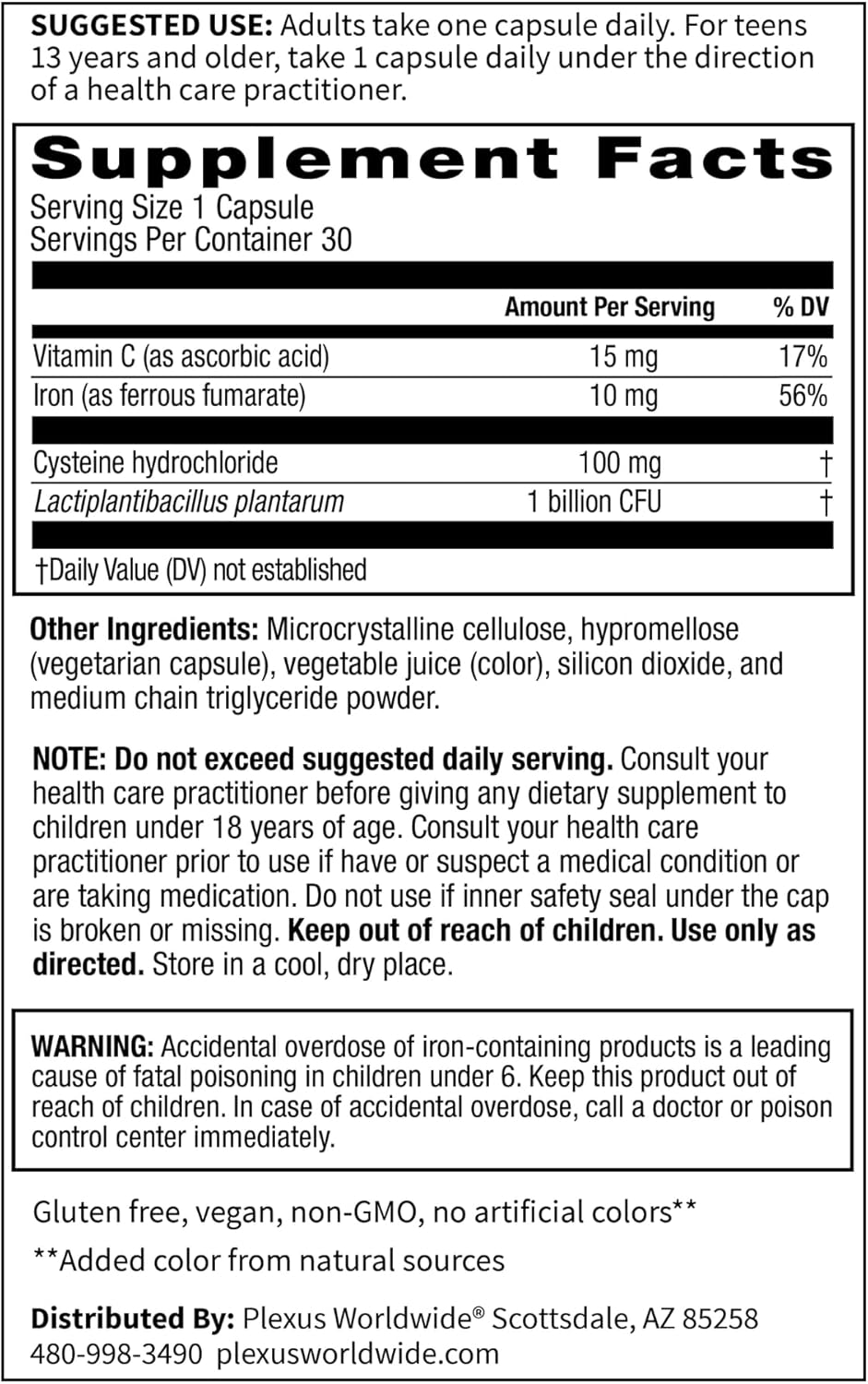 IronWoman™ Multivitamin Supplement with Plexus® Formula for Women's Health - Boost Energy and Support Immune System