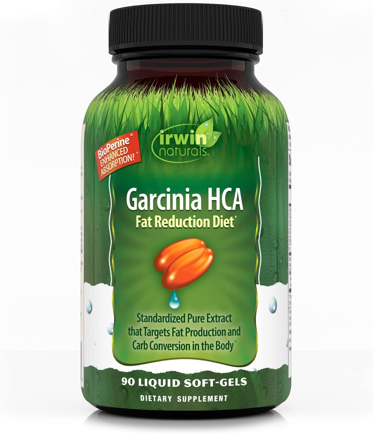 Irwin Naturals Garcinia HCA for Slimming Formula, 90 Capsules - Fat Reduction Diet Supplement