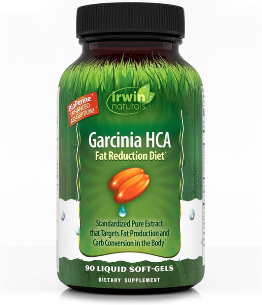 Irwin Naturals Garcinia HCA for Slimming Formula, 90 Capsules - Fat Reduction Diet Supplement