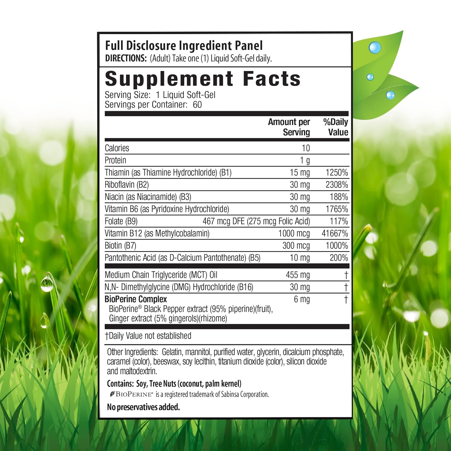 Irwin Naturals Mega Vitamin B Complex Softgels - 60 Count Bottle