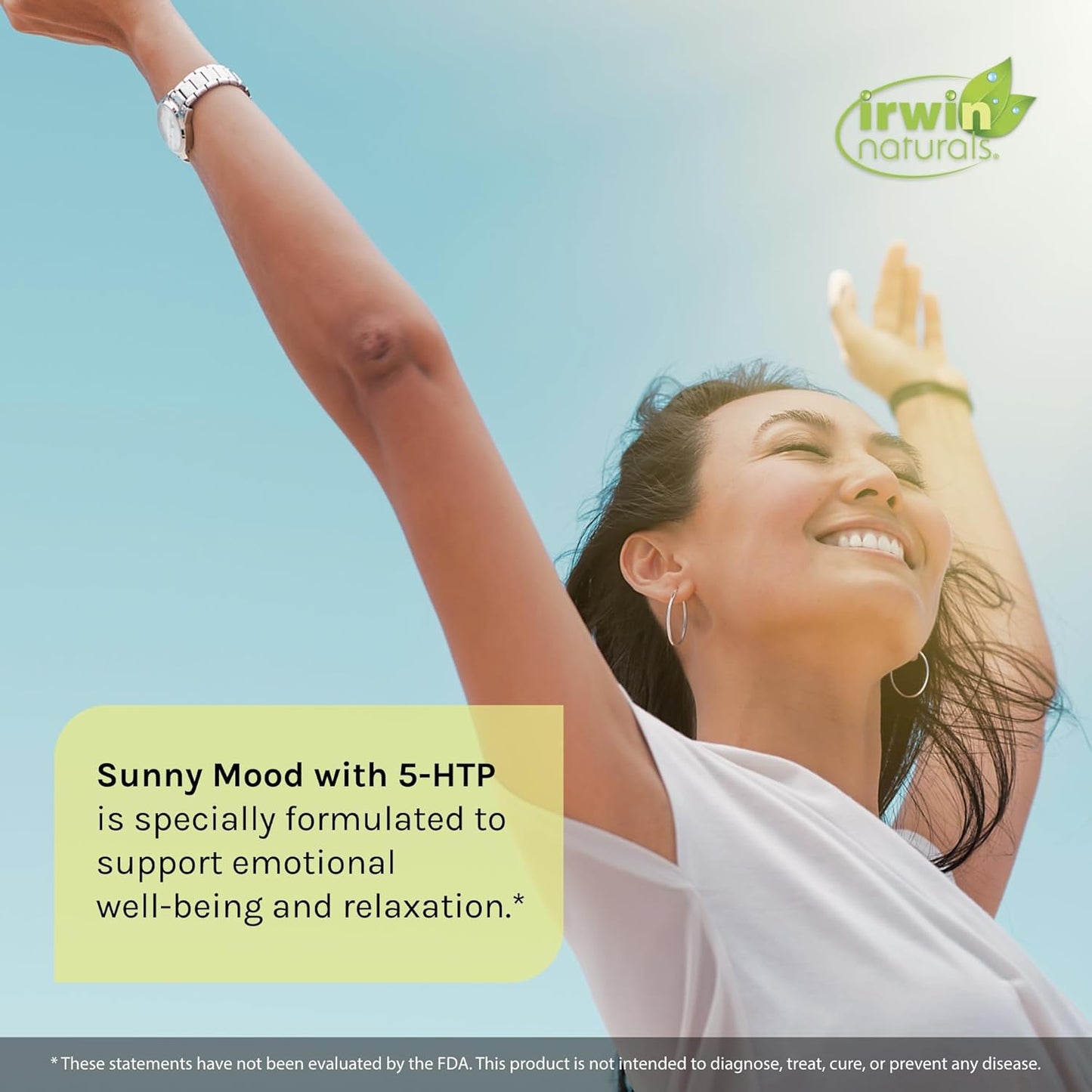 Irwin Naturals Sunny Mood with 5-HTP Liquid Soft-Gels - Promotes Emotional Well-Being and Relaxation - 80 Count