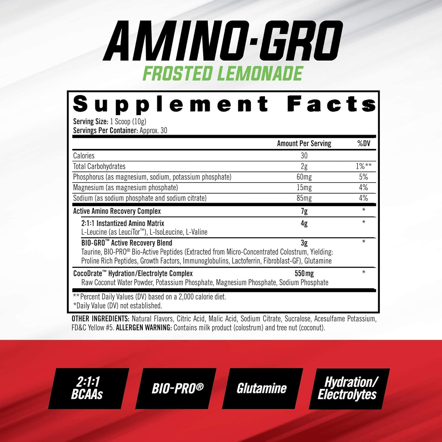 iSatori Bio-GRO Protein Synthesis Amplifier & Amino-GRO BCAA Powder Bundle - Unflavored & Frosted Lemonade (90 Servings)